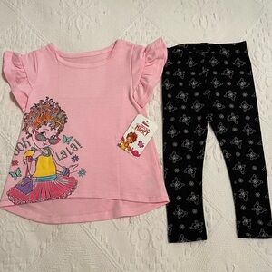 Disney Jr. Fancy Nancy Outfit for Girls Leggings Size 2T Sparkles Butterflies
